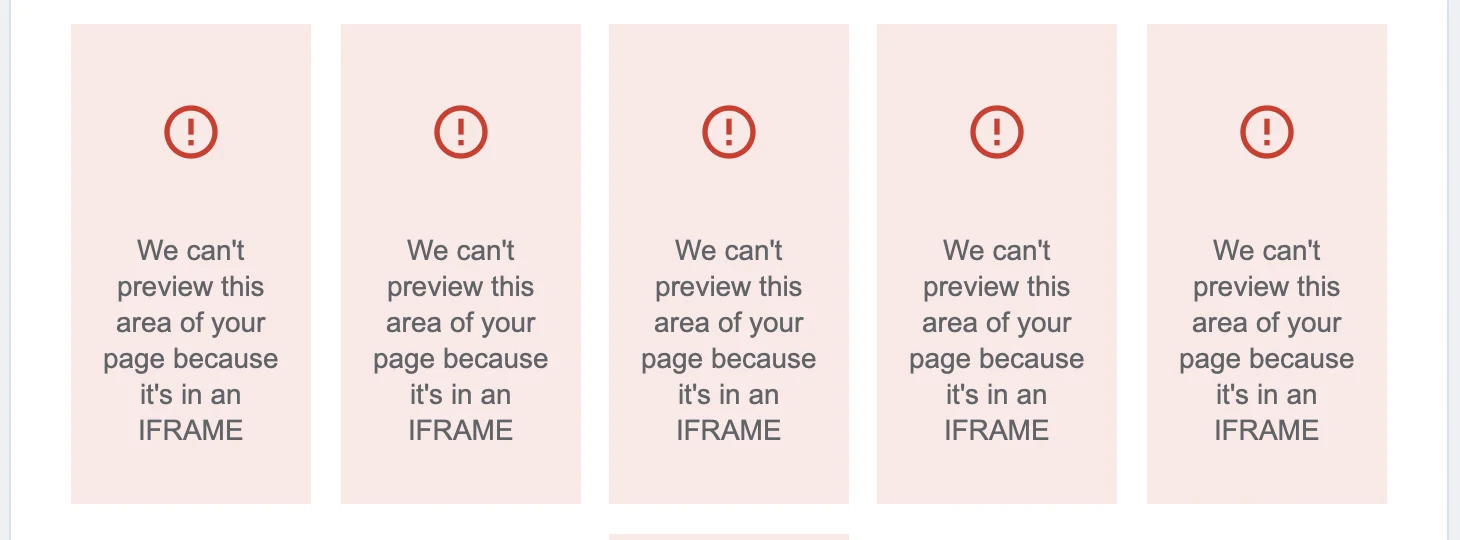 Disadvantages of iframes