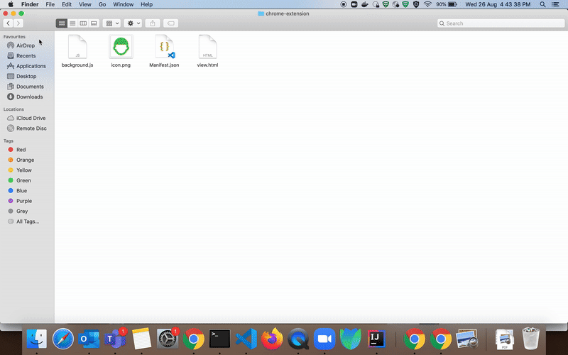 Create and install a basic Chrome Extension in your chrome browser Create and install a basic Chrome Extension in your chrome browser