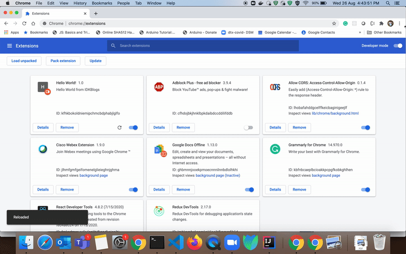 Create and install a basic Chrome Extension in your chrome browser Create and install a basic Chrome Extension in your chrome browser