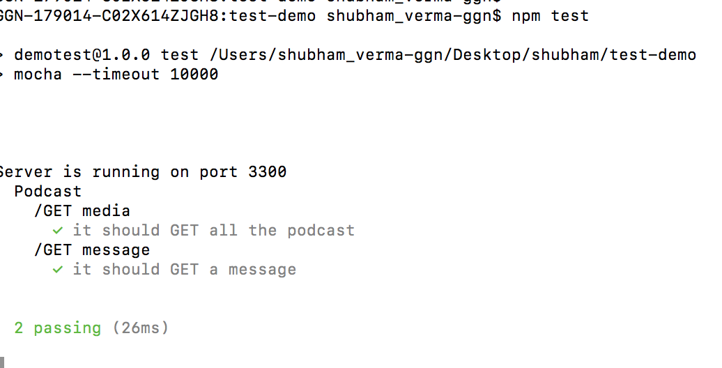 Write Test Cases for your node app using mocha Write Test Cases for your node app using mocha