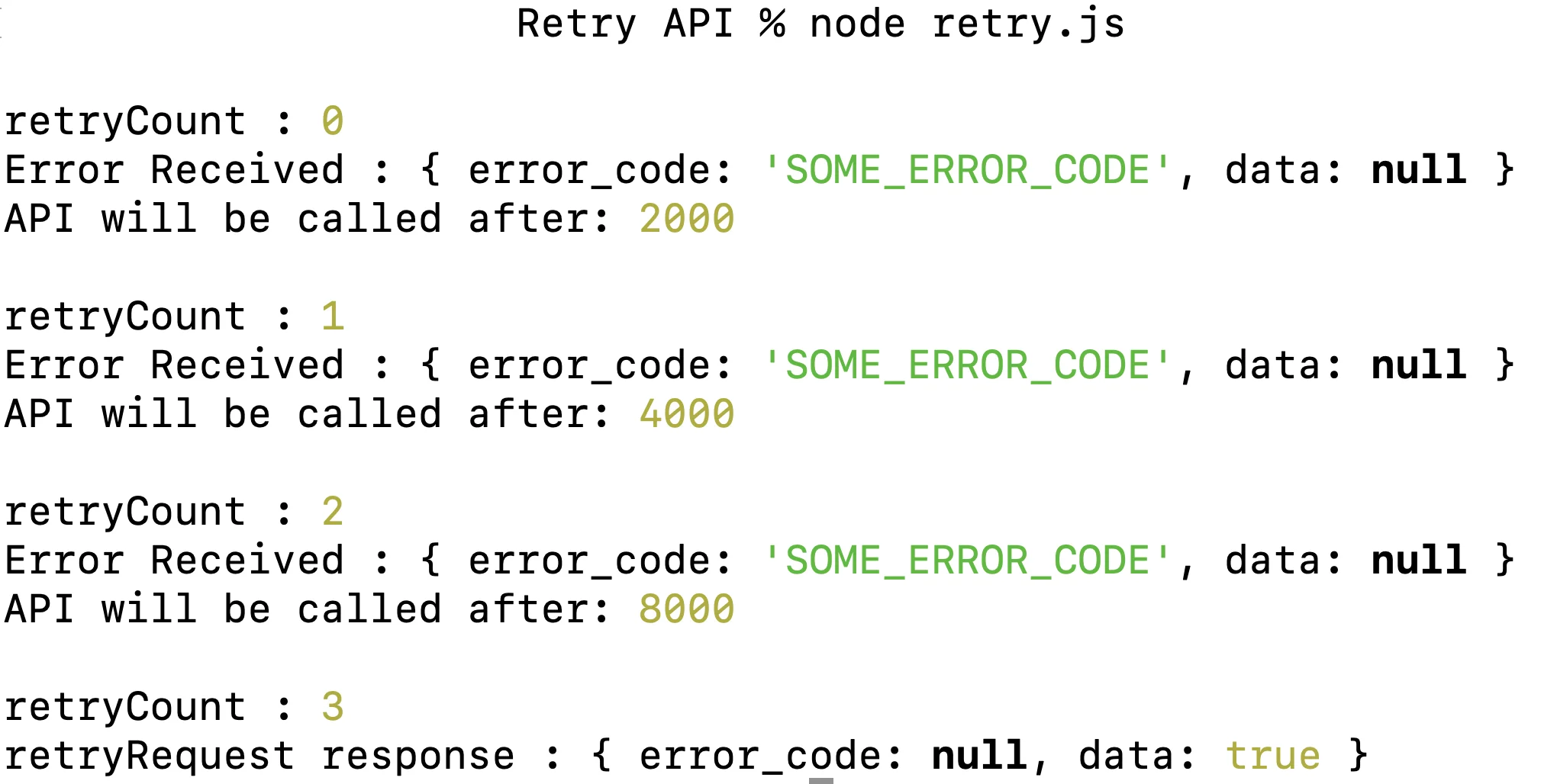 Implement Repeated API call until success with exponential wait time - Retry API Call