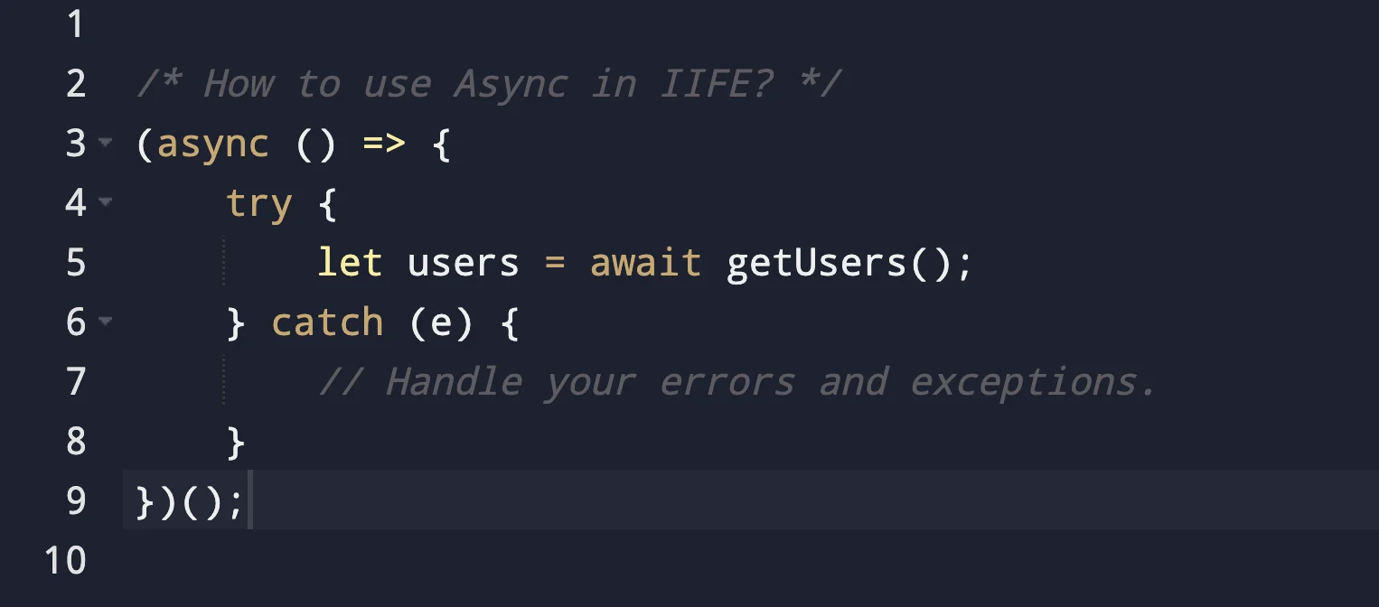Async and Await in Node.js | Async in IIFE Async and Await in Node.js | Async in IIFE