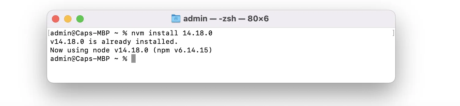 Install NVM in Macbook to manage your node versions Install NVM in Macbook to manage your node versions