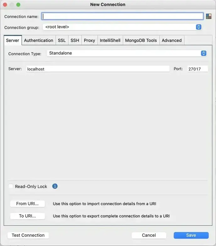 Connect MongoDB remote database using RoboMongo and URI Connect MongoDB remote database using RoboMongo and URI