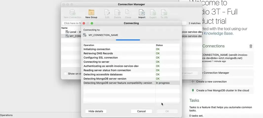 Connect MongoDB remote database using RoboMongo and URI Connect MongoDB remote database using RoboMongo and URI