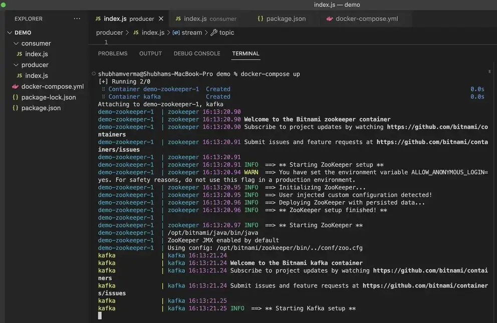 Integrate Kafka Messaging Queue with NodeJS Integrate Kafka Messaging Queue with NodeJS