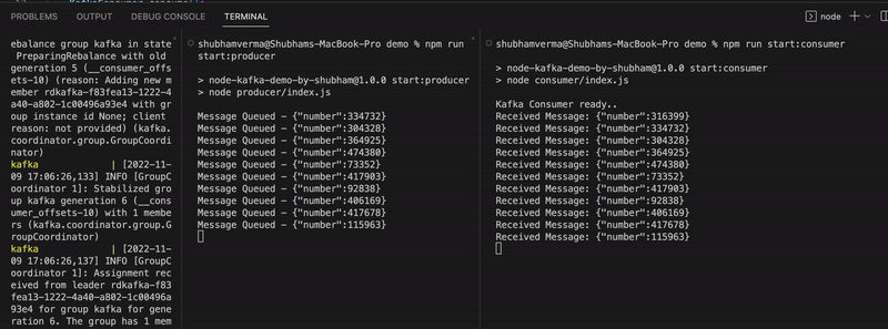 Integrate Kafka Messaging Queue with NodeJS Integrate Kafka Messaging Queue with NodeJS