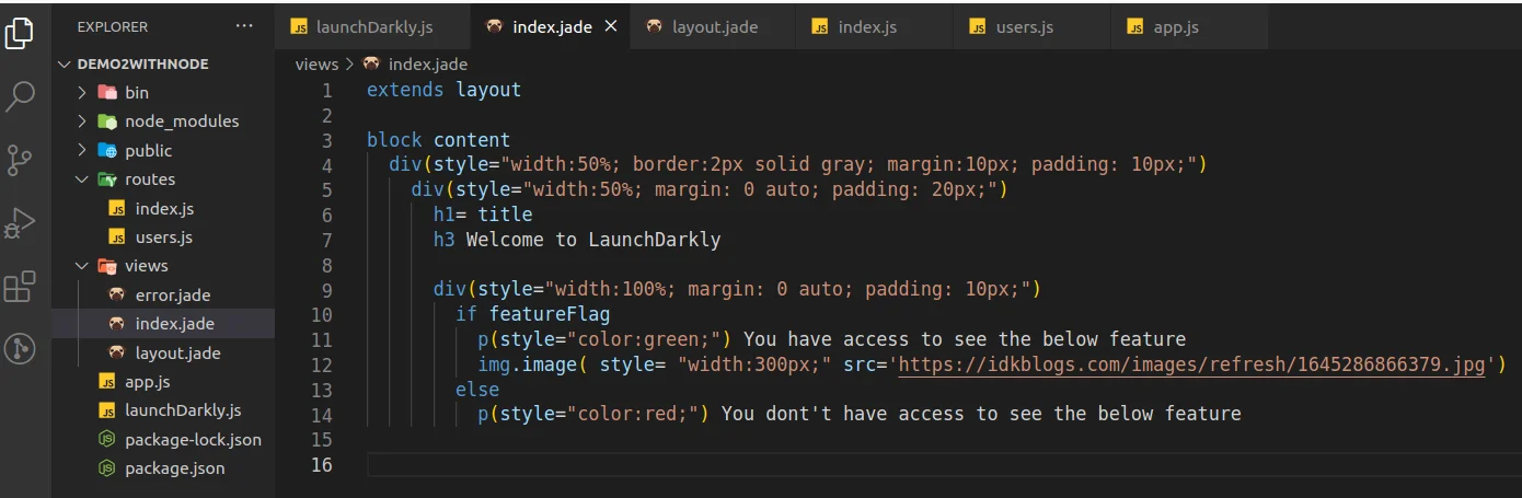 Implement LaunchDarkly with NodeJS from Scratch - Feature Flags Implement LaunchDarkly with NodeJS from Scratch - Feature Flags
