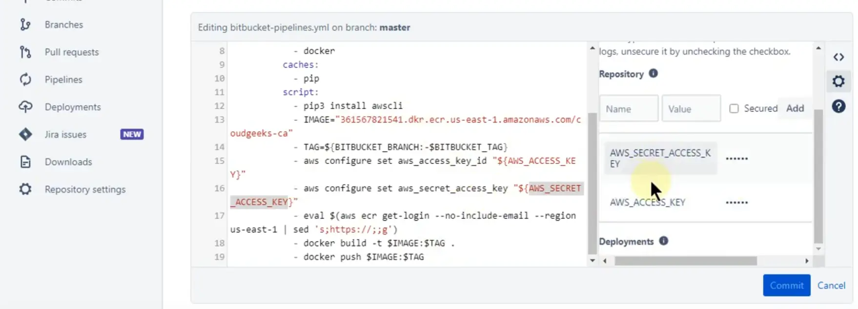 BitBucket CI/CD with AWS ECR and Kubernetes: Streamlining Your Node.js Development Process BitBucket CI/CD with AWS ECR and Kubernetes: Streamlining Your Node.js Development Process