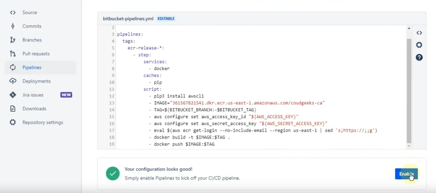 BitBucket CI/CD with AWS ECR and Kubernetes: Streamlining Your Node.js Development Process BitBucket CI/CD with AWS ECR and Kubernetes: Streamlining Your Node.js Development Process