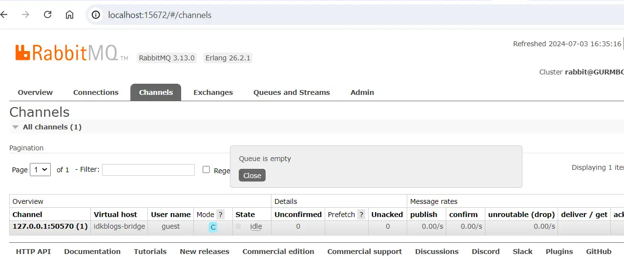 Implement RabbitMQ step by step in NestJS application Implement RabbitMQ step by step in NestJS application