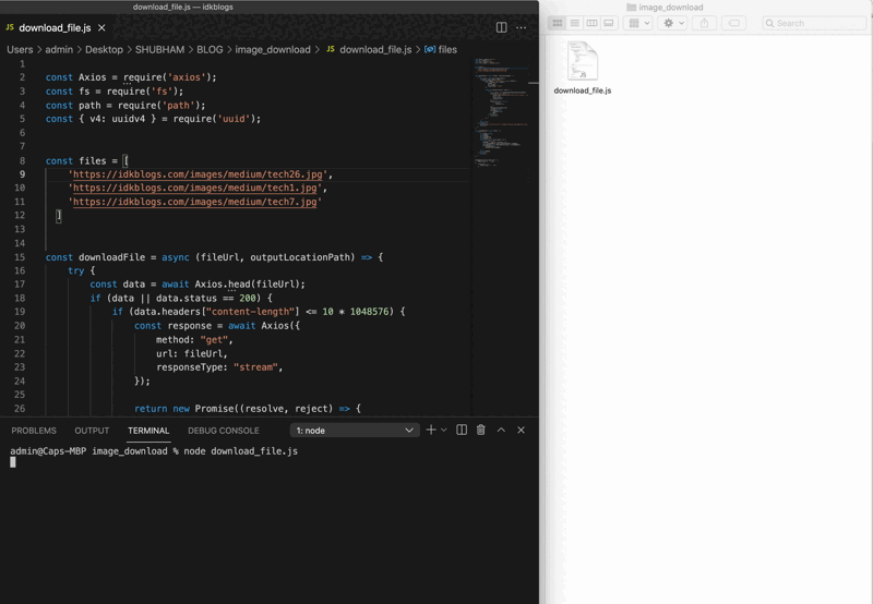 Download Images Of Given URLs In NodeJS Download Images Of Given URLs In NodeJS