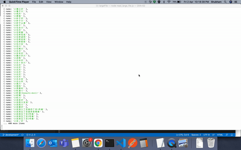 Read Very Large File (7+ GB file) in Nodejs Read Very Large File (7+ GB file) in Nodejs