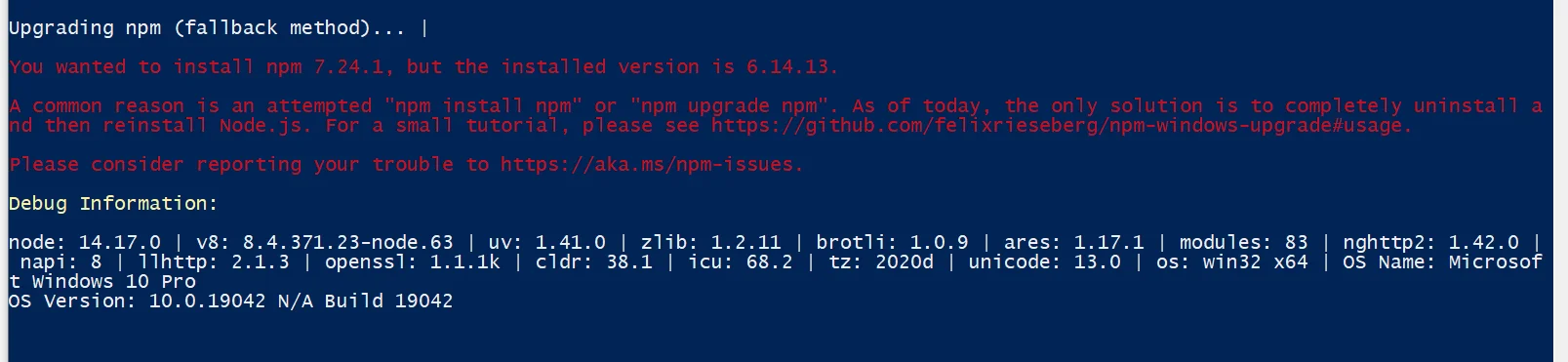 Upgrade NPM version in windows- Best and Official way Upgrade NPM version in windows- Best and Official way