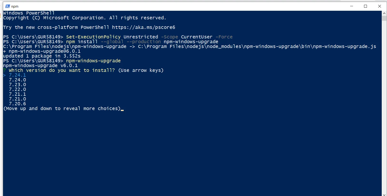 Upgrade NPM version in windows- Best and Official way Upgrade NPM version in windows- Best and Official way