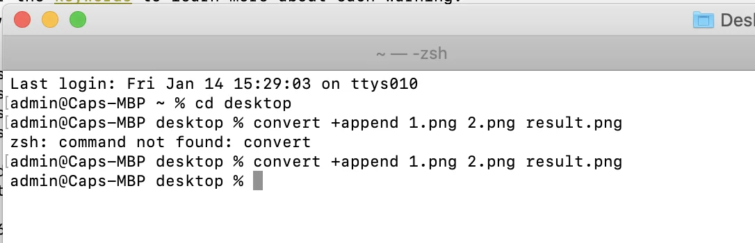 Combined two or more image into one in MacBook using Terminal Combined two or more image into one in MacBook using Terminal