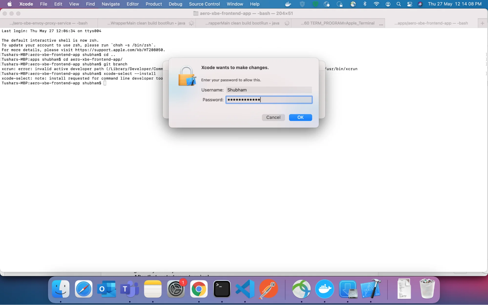 Xcrun: error: invalid active developer path (/Library/Developer/CommandLineTools) Xcrun: error: invalid active developer path (/Library/Developer/CommandLineTools)