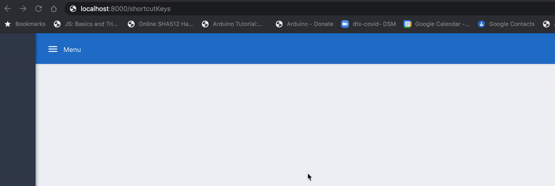 Implement shortcut keys in React app Implement shortcut keys in React app